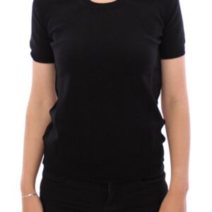 Dolce & Gabbana Elegant Black Cotton Crew-neck Tee