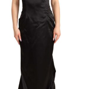 Dolce & Gabbana Elegant Black Strapless Mermaid Dress