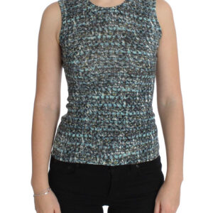 Dolce & Gabbana Elegant Blue Wool Vest Pullover Top