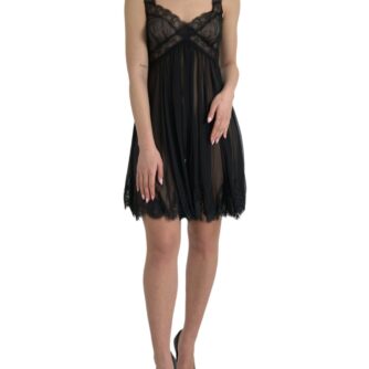 Dolce & Gabbana Elegant Chiffon Silk Blend Mini Dress