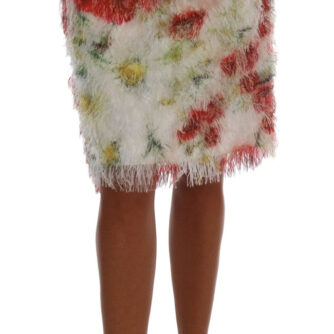 Dolce & Gabbana Elegant Floral High-Waist Pencil Skirt