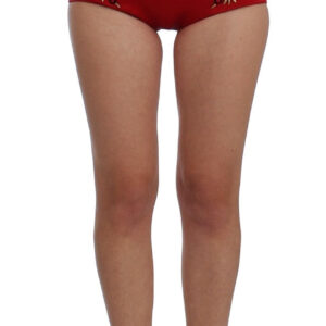 Dolce & Gabbana Enchanted Sicily Crystal-Embellished Silk Shorts