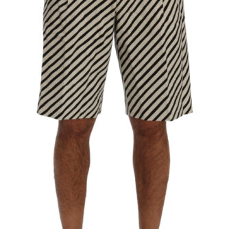 Dolce & Gabbana Striped Hemp Casual Shorts