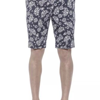 Elegant Blue Bermuda Shorts for Men