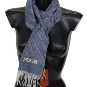 Elegant Cashmere Scarf with Signature Pattern