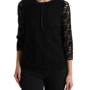 Elegant Floral Lace Long Sleeve Top