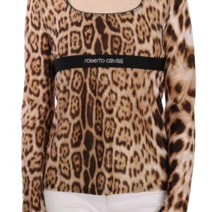 Elegant Leopard Long Sleeve Top