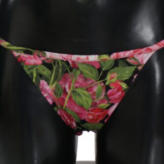 Elegant Rose Pattern Bikini Bottom