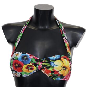 Floral Elegance High-End Bikini Top