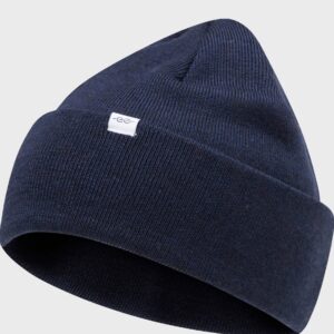 Klitmøller Collective - Fine rib beanie - Deep blue - One size