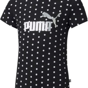 Puma Essentials Dotted Tshirt Dame 98 Sort