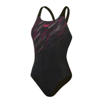 Speedo Hyperboom Placement Muscleback Badedragt Dame 40 Sort