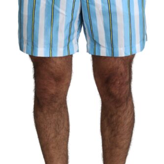 Striped Elegance Swim Shorts