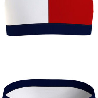 Tommy Hilfiger Crop Top Set Bikini Dame 810 Blå