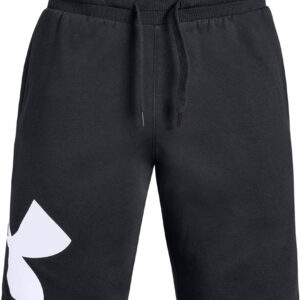 Under Armour Rival Fleece Logo Sweatshort Herre Xxl Sort