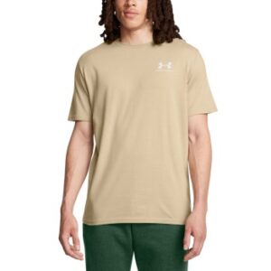 Under Armour Sportstyle LC Short Sleeve Beige 3XL Herre