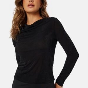 VERO MODA Nara LS Pleat Top Black XS