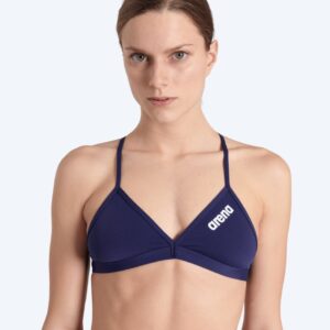 Arena bikini overdel til damer - Solid Tie Back - Mørkeblå - Bikini til damer - Top