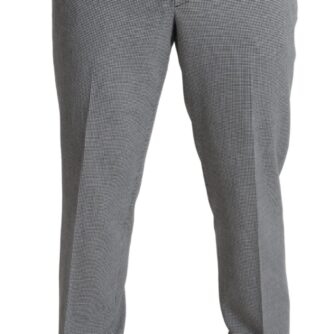 BENCIVENGA Elegant Checkered Wool Formal Trousers