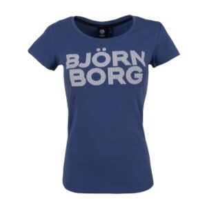 Björn Borg Sport Tamira SS Tee Marineblå bomuld Large Dame