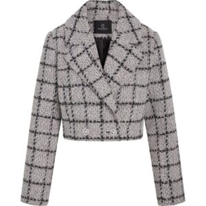 Bruuns Bazaar - Blazer - DoxaBBNanyas Short Blazer - Sand/Check