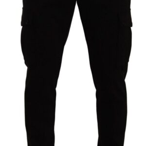 Dolce & Gabbana Elegant Black Slim Fit Cargo Pants