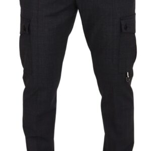 Dolce & Gabbana Elegant Checkered Slim Fit Cargo Pants