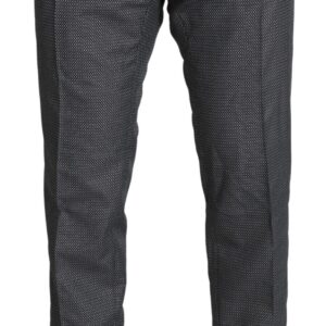 Dolce & Gabbana Elegant Gray Slim Fit Dress Trousers