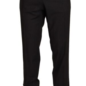 Dolce & Gabbana Elegant Grey Wool Dress Trousers