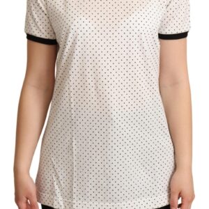 Dolce & Gabbana Polka Dot Crewneck Cotton Tee