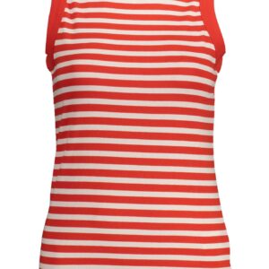 Elegant Wide Shoulder Tank Top in Red