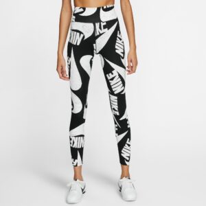 Nike Sportswear Printed Leggings Dame Xs Sort