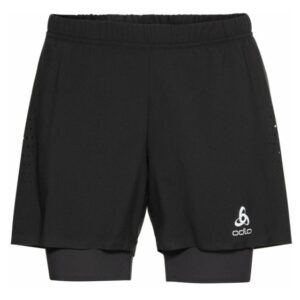 Odlo 2-in-1 Shorts Zeroweight 5IN Str: S (Herre) Sort