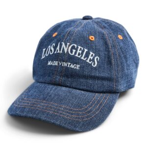 Pieces - Kasket - PC Anna Denim Cap AU24 - Dark Blue Denim (Levering slut august)