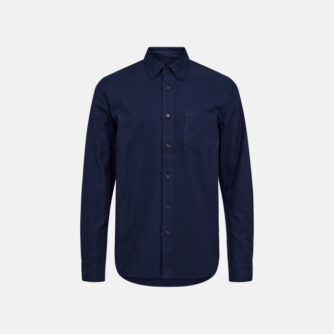 Skjorte "flannel" | 100% bomuld | navy