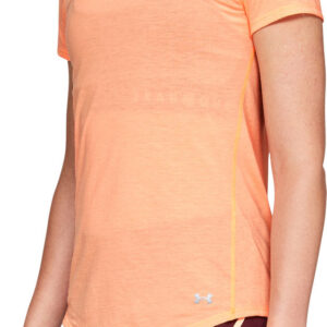 Under Armour Threadborne Streaker Tshirt Dame Xs Orange