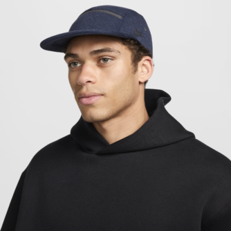 Ustruktureret Nike Fly Tech Fleece-kasket med flad skygge - blå