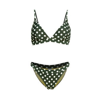 Wiki Triangle bikini, grøn, Størrelse: XS, Dame