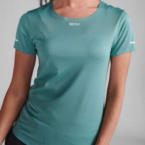 2XU Light Speed Tech Tee Str: L (Dame) Grøn - T-shirts med reflekser