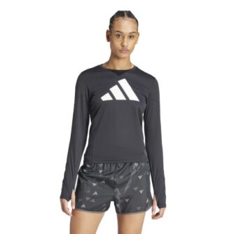 Adidas Run It Long-sleeve Tee Str: L (Dame) Sort - T-shirts