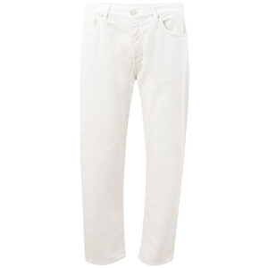 Armani Exchange Elegant White Cotton Trousers