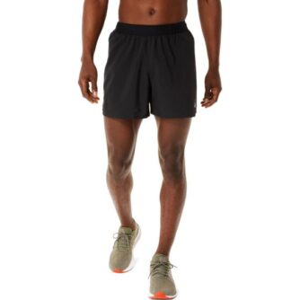 Asics Road 5in Shorts Sort - Shorts med Reflekser og Lommer