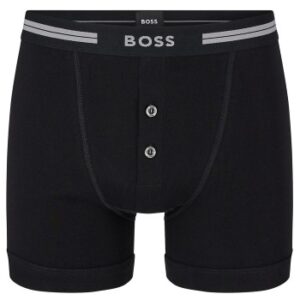 BOSS Original Button Front Shorts Sort bomuld Small Herre