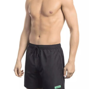 Bikkembergs Elegant Black Logo Swim Shorts