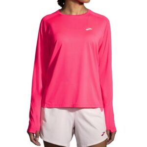 Brooks Sprint Free Long Sleeve 2.0 Str: S (Dame) Pink - Trøjer med reflekser