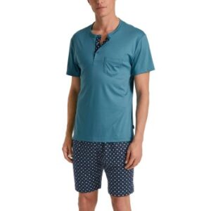 Calida Relax Choice 3 Short Pyjamas Blå/Blå bomuld Small Herre