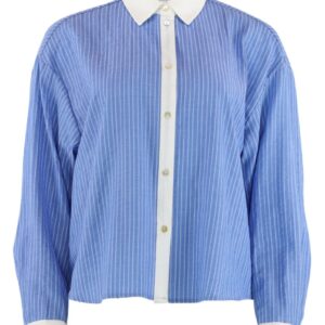 Continue - Skjorte - Mary Shirt Stripe - Blue Stripe White Contrast (Levering slut september)