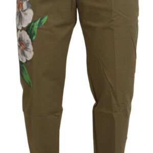 Dolce & Gabbana Beige Bomuld Stretch Bukser & Jeans