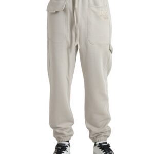 Dolce & Gabbana Off White Viscose Cargo Jogger Sweatpants Pants