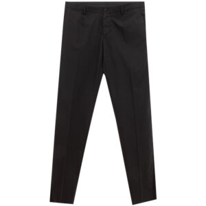 Dolce & Gabbana Sleek Black Wool Trousers for Herre